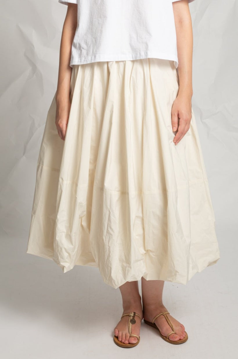 Taffeta midi skirt J566