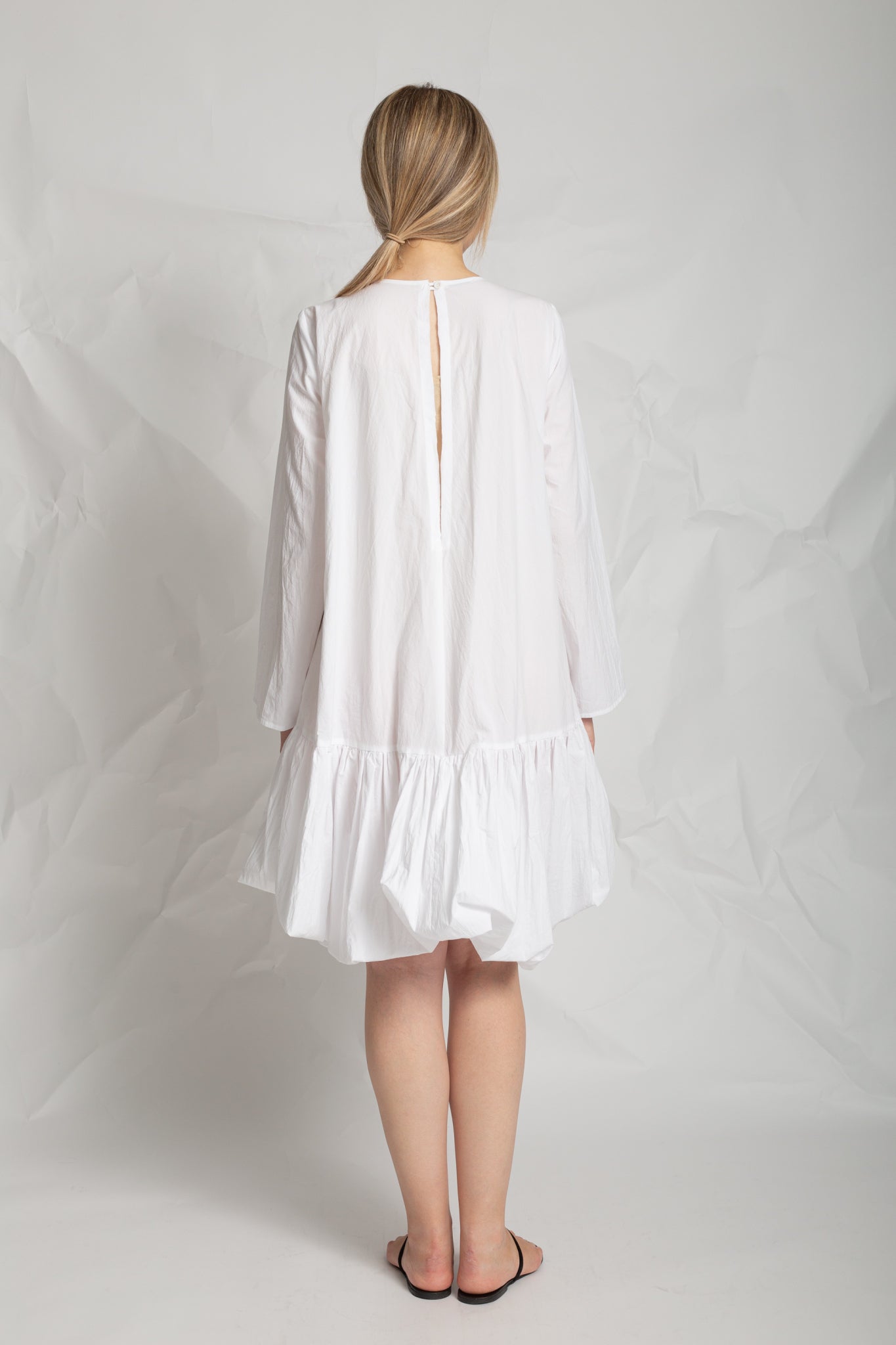 Robe midi à manches longues en coton R865