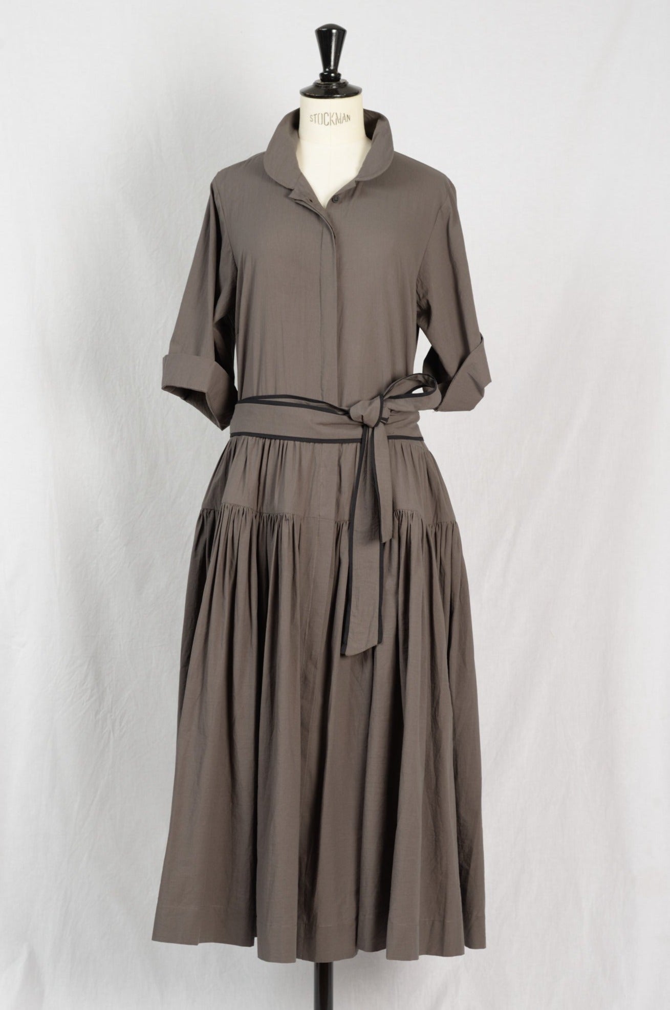 Long dress with shirt bust R867