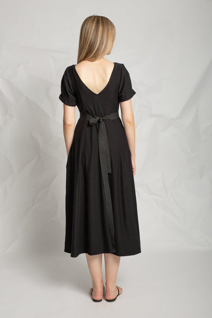 Robe midi à manches courtes R871