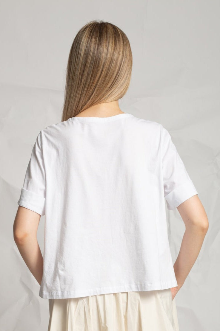 T-shirt en jersey de coton extensible T750