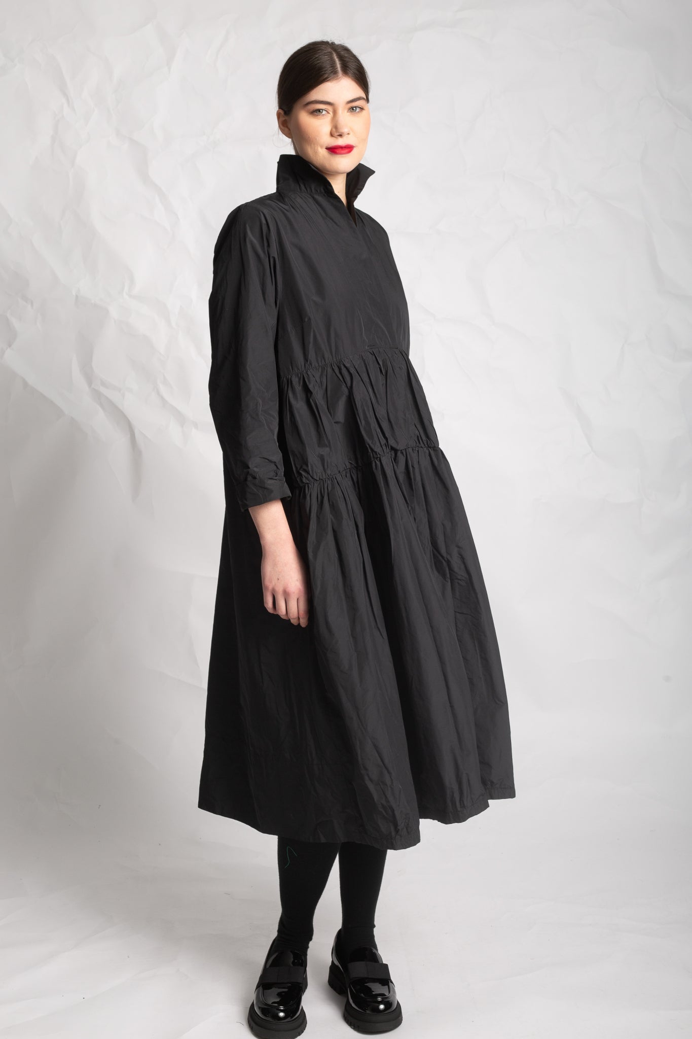 Long dress in taffeta R997