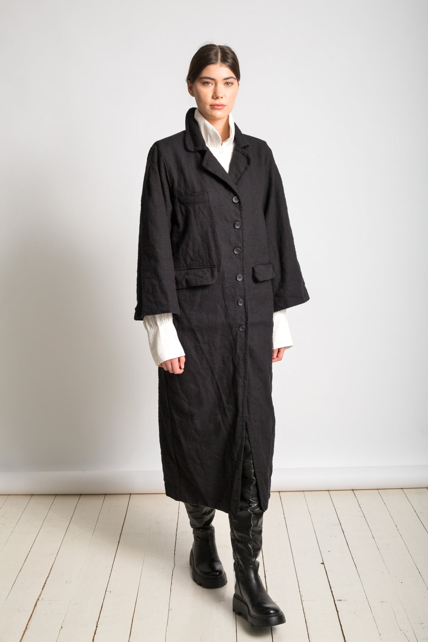 Manteau long style pardessus M179