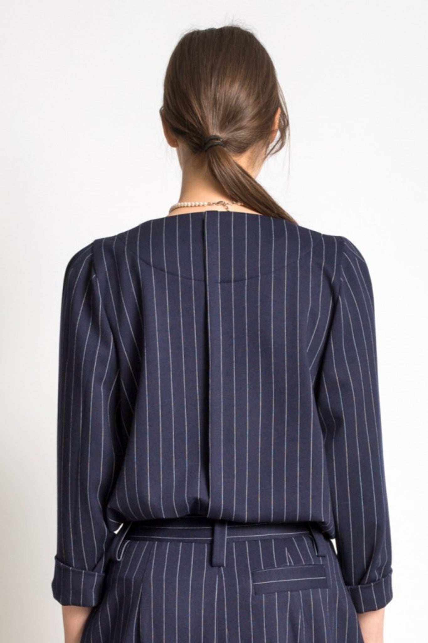 Pinstriped top T799